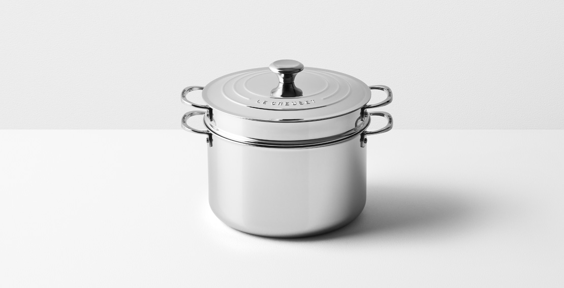 Stainless Steel Stockpot with Pasta Insert Le Creuset Le Creuset